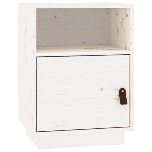 vidaXL Mesa de cabeceira 40x34x55 cm madeira de pinho maciça branco vidaXL Mesa de cabeceira 40x34x55 cm madeira de pinho maciça branco