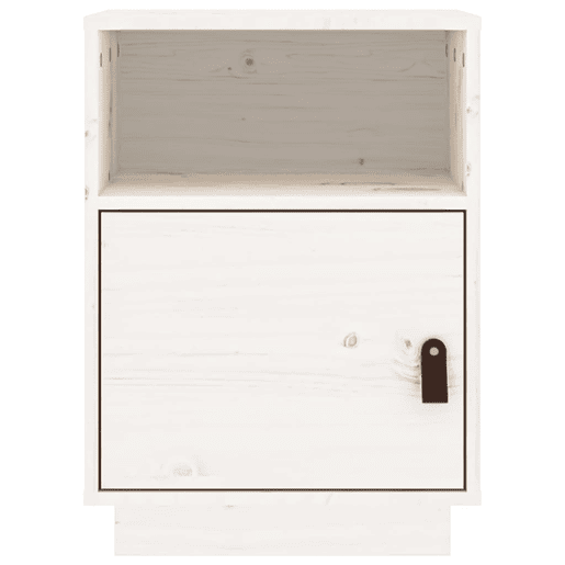 vidaXL Mesa de cabeceira 40x34x55 cm madeira de pinho maciça branco vidaXL Mesa de cabeceira 40x34x55 cm madeira de pinho maciça branco