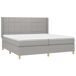 Cama box spring 200x200 Cama box spring 200x200 Gris