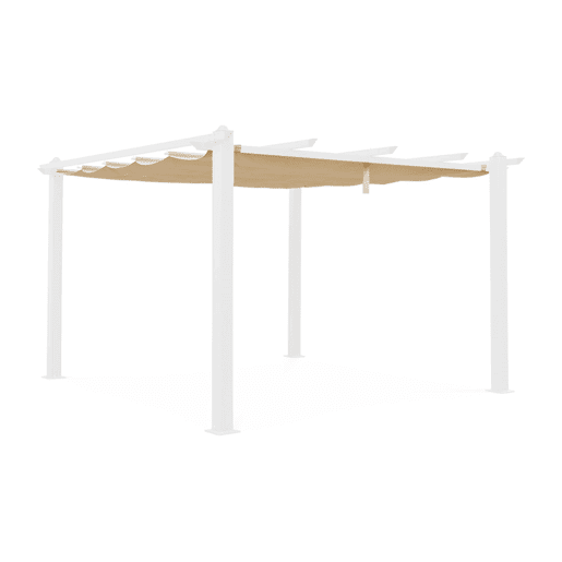 3x4m condate, cobertura do toldo para pérgola, Cobertura de pérgola Condate, Beige