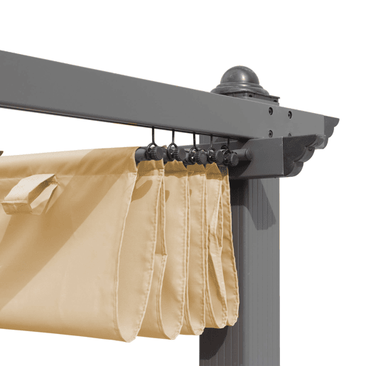 3x4m condate, cobertura do toldo para pérgola, Cobertura de pérgola Condate, Beige