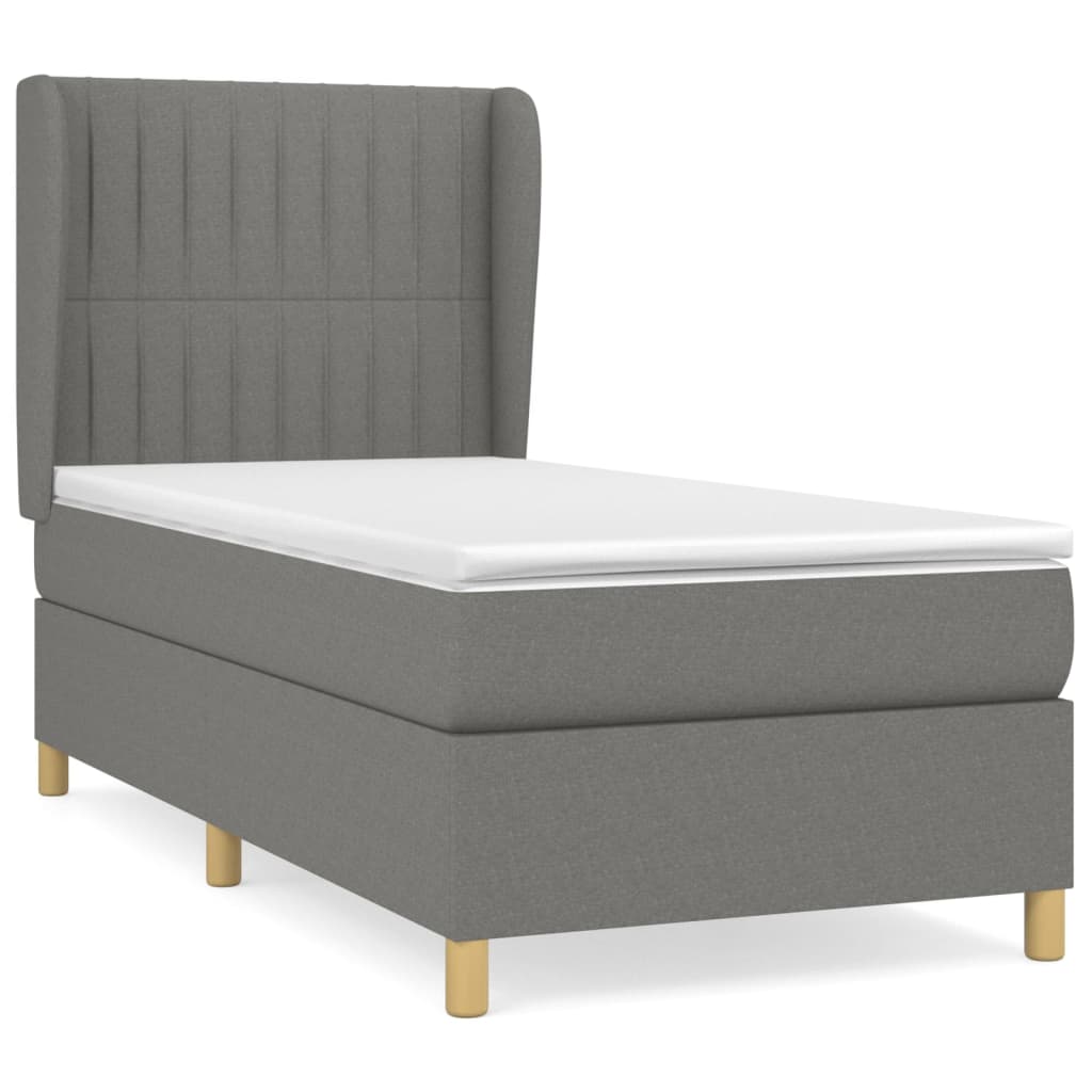 Cama box spring 80x200 Gris Oscuro