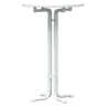 vidaXL Mesa de bar Ø70x110 cm derivados de madeira e aço branco