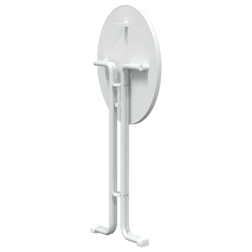 vidaXL Mesa de bar Ø70x110 cm derivados de madeira e aço branco