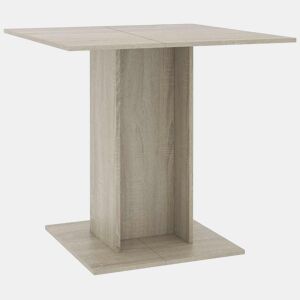 vidaXL Mesa de jantar 80x80x75 cm contraplacado carvalho sonoma