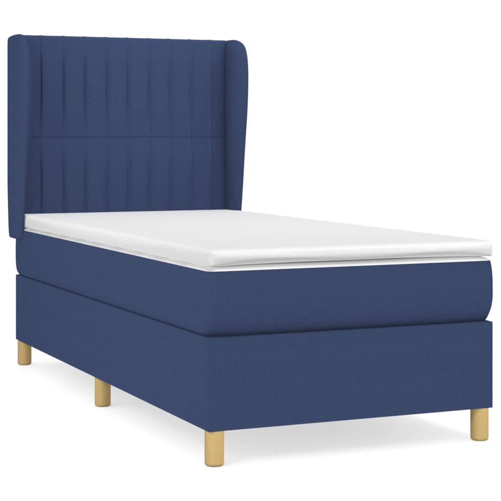 Cama box spring 80x200 Azul