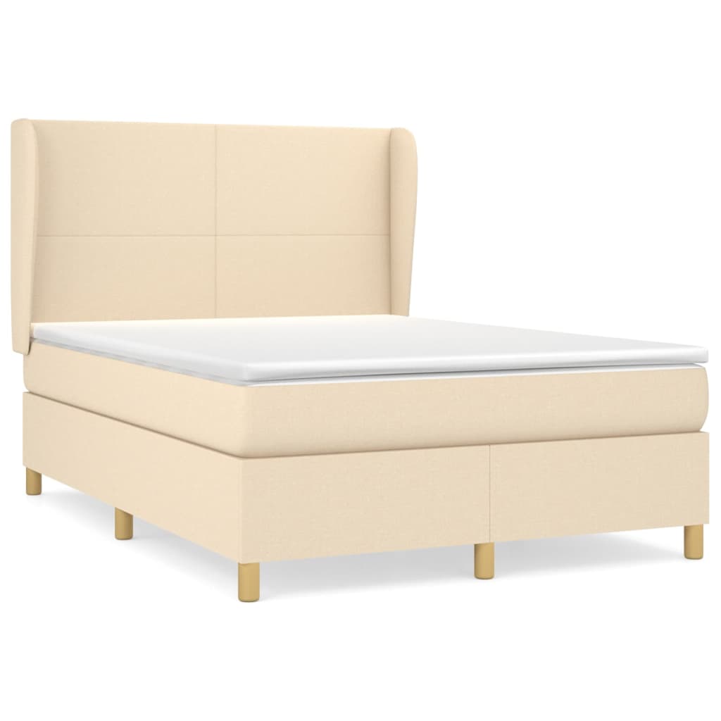 Cama box spring 140x190 Crema