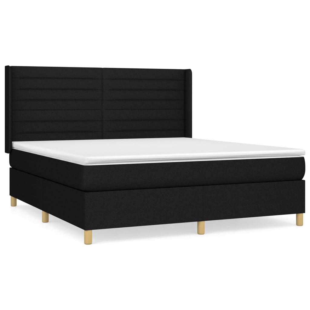 Cama box spring 160x200 Negro