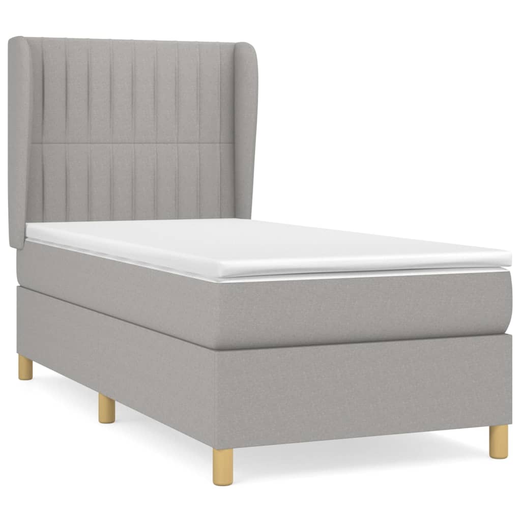 Cama box spring 80x200 Gris