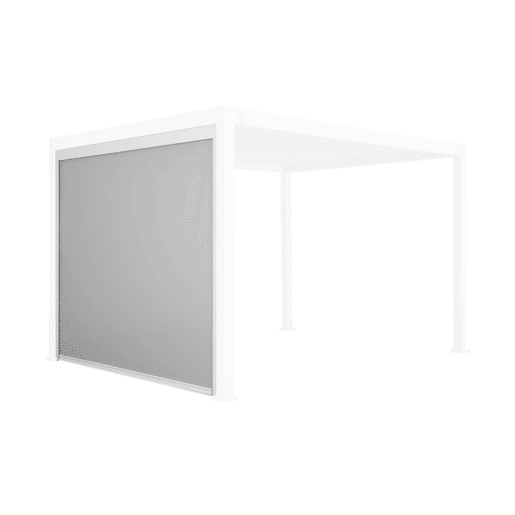 Cortina lateral de 3m para pérgola Triomphe bioclimática, Triomphe toldo 3m, Branco, 300x300x236 cm
