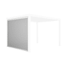 Cortina lateral de 3m para pérgola Triomphe bioclimática, Triomphe toldo 3m, Branco, 300x300x236 cm