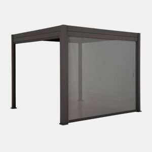 Pérgola bioclimática 3x4m + toldo 4m, Triomphe 3x4m + acessório, Antracite, 400x300x250 cm
