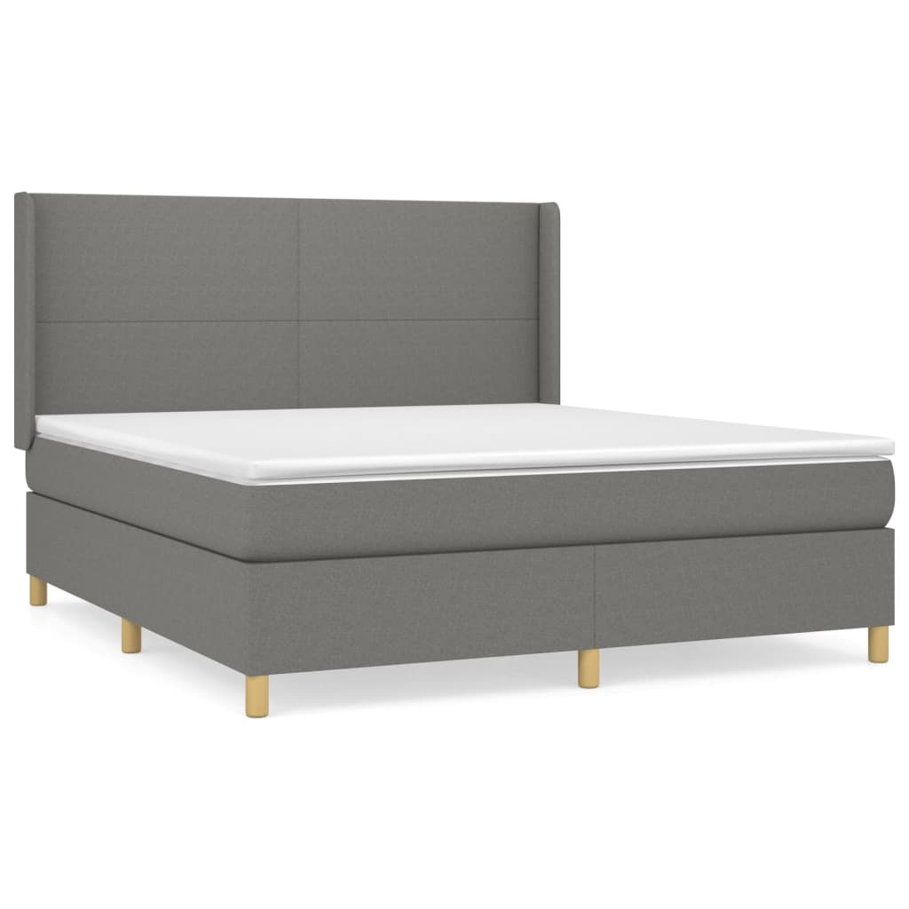 Cama box spring 160x200 Gris Oscuro