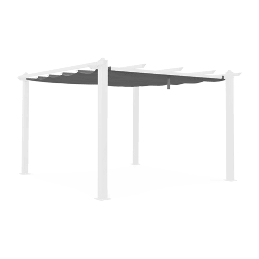 3x4m condate, cobertura do toldo para pérgola, Cobertura de pérgola Condate, Cinza