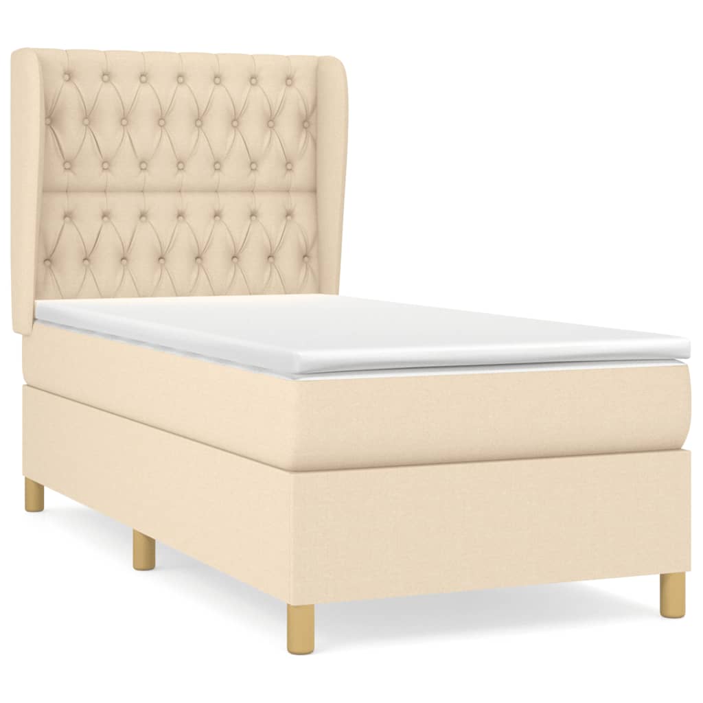 Cama box spring 100x200 Crema