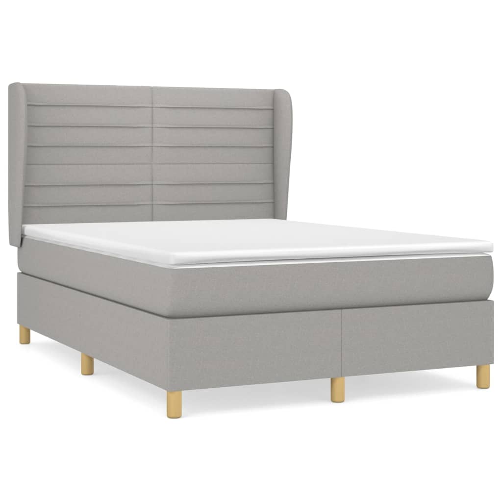 Cama box spring 140x190 Gris