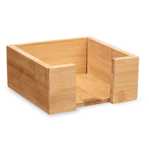 Conjunto de 6 bases para copos quadradas de bambu que suportam a coleção KINVARA