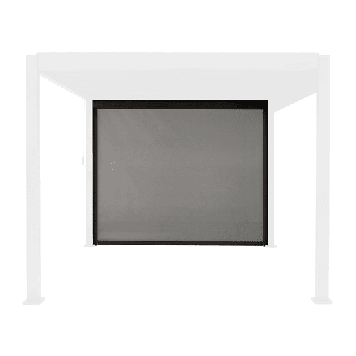 Cortina lateral de 3m para pérgola Triomphe bioclimática, Triomphe toldo 3m, Antracite, 300x300x236 cm