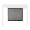 Cortina lateral de 3m para pérgola Triomphe bioclimática, Triomphe toldo 3m, Antracite, 300x300x236 cm