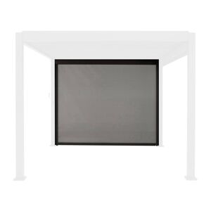 Cortina lateral de 3m para pérgola Triomphe bioclimática, Triomphe toldo 3m, Antracite, 300x300x236 cm