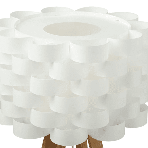 WELL HOME - Candeeiro de pé em bambu branco Ø50x150cm WELL HOME - Candeeiro de pé em bambu branco Ø50x150cm
