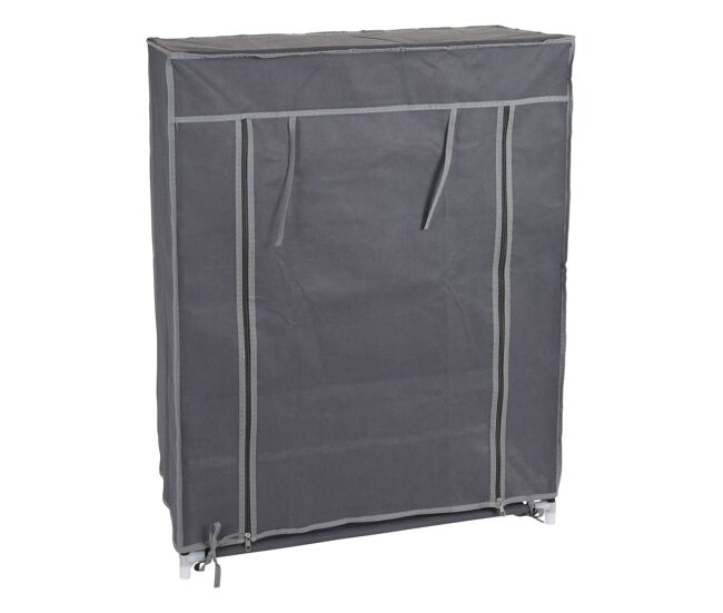 Well home - caja de almacenaje en poliéster color gris 60x30x80cm