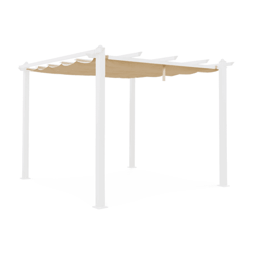 3x3m condate, cobertura do toldo para pérgola, Cobertura de pérgola Condate, Beige