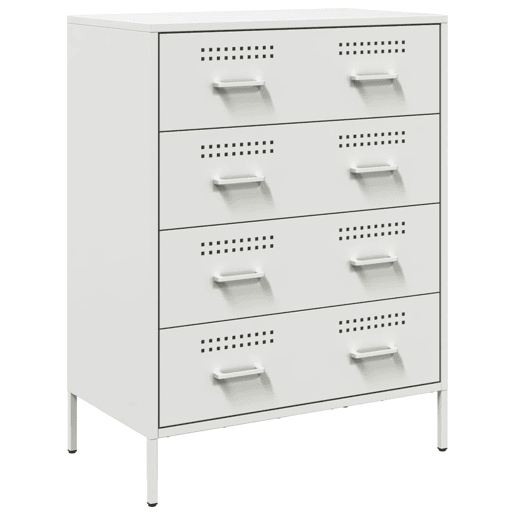 vidaXL Aparador 68x39x89 cm aço branco