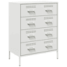 vidaXL Aparador 68x39x89 cm aço branco