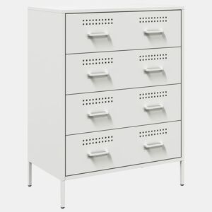 vidaXL Aparador 68x39x89 cm aço branco