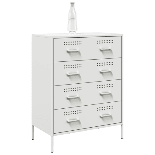 vidaXL Aparador 68x39x89 cm aço branco