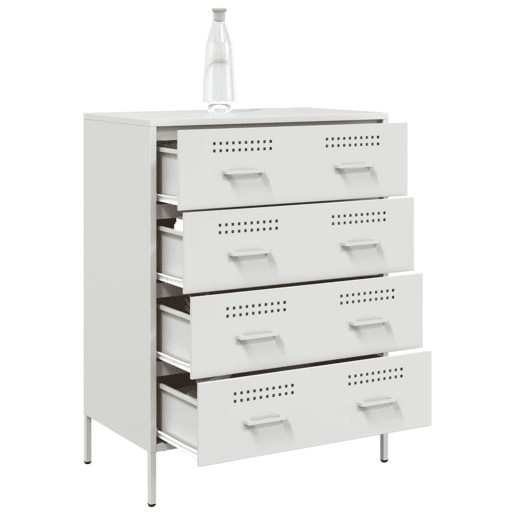 vidaXL Aparador 68x39x89 cm aço branco