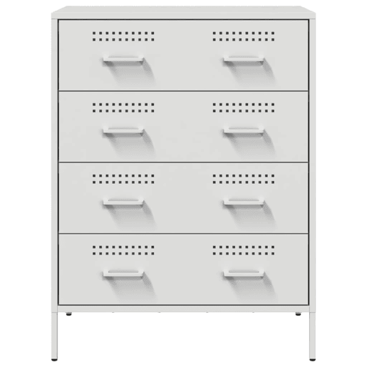 vidaXL Aparador 68x39x89 cm aço branco