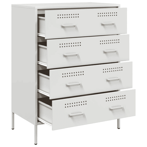 vidaXL Aparador 68x39x89 cm aço branco