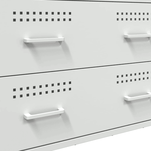 vidaXL Aparador 68x39x89 cm aço branco