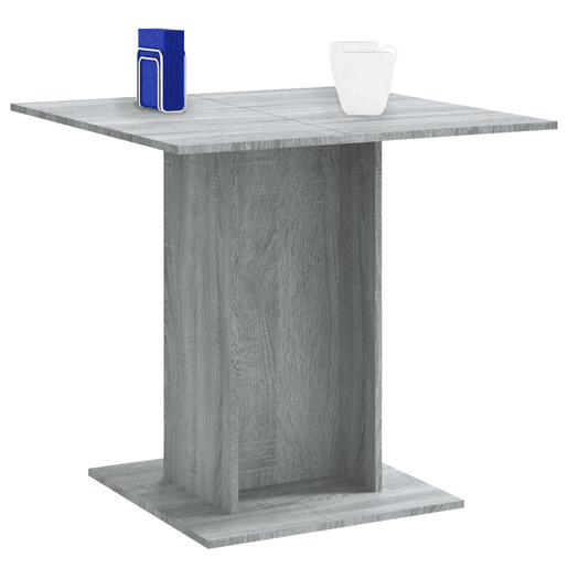 vidaXL Mesa de jantar 80x80x75 cm derivados de madeira cinzento sonoma vidaXL Mesa de jantar 80x80x75 cm derivados de madeira cinzento sonoma