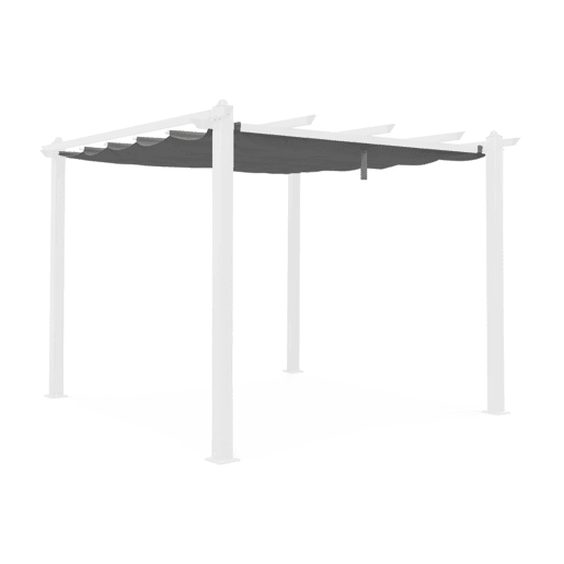 3x3m condate, cobertura do toldo para pérgola, Cobertura de pérgola Condate, Cinza