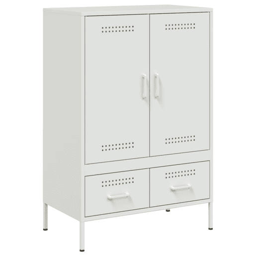 vidaXL Móvel alto 68x39x101,5 cm aço branco vidaXL Móvel alto 68x39x101,5 cm aço branco