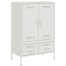 vidaXL Móvel alto 68x39x101,5 cm aço branco