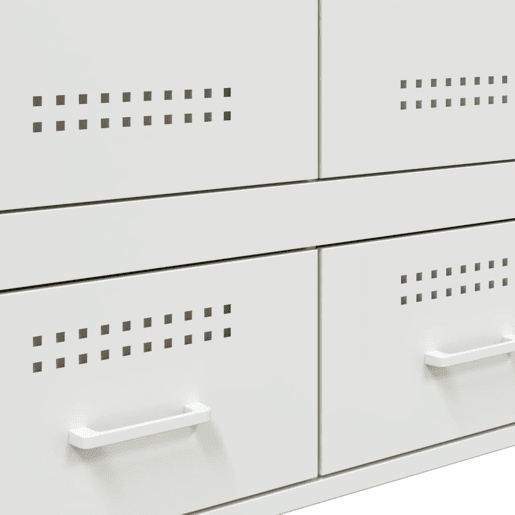 vidaXL Móvel alto 68x39x101,5 cm aço branco vidaXL Móvel alto 68x39x101,5 cm aço branco