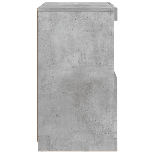 vidaXL Aparador com luzes LED 41x37x67 cm cinzento cimento vidaXL Aparador com luzes LED 41x37x67 cm cinzento cimento