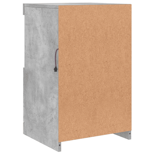 vidaXL Aparador com luzes LED 41x37x67 cm cinzento cimento vidaXL Aparador com luzes LED 41x37x67 cm cinzento cimento