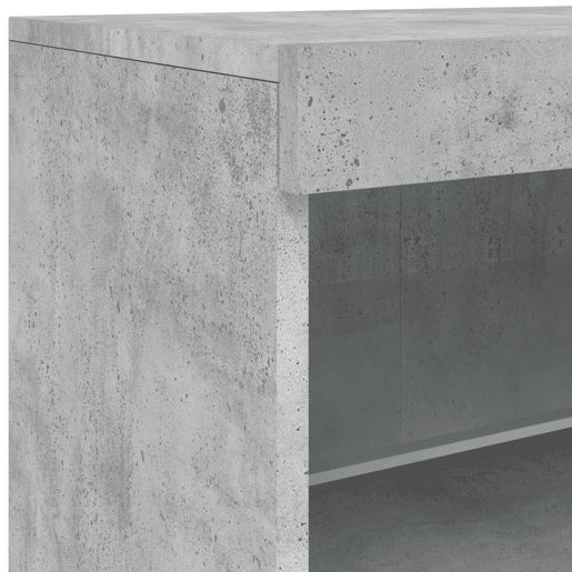 vidaXL Aparador com luzes LED 41x37x67 cm cinzento cimento vidaXL Aparador com luzes LED 41x37x67 cm cinzento cimento