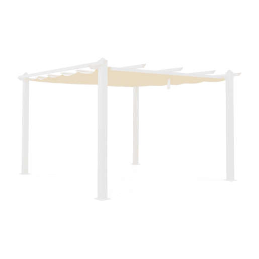 3x4m condate, cobertura do toldo para pérgola, Cobertura de pérgola Condate, Cru