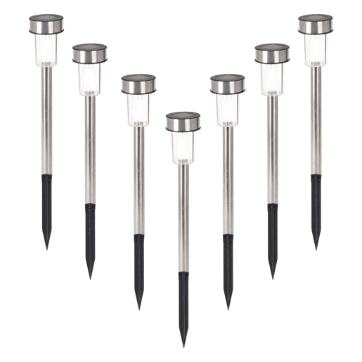Well Home Conjunto de 7 luzes solares Ø4,6cm em aço inoxidável