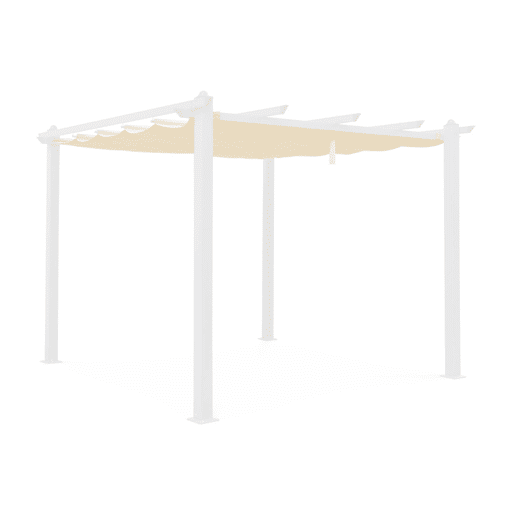 3x3m condate, cobertura do toldo para pérgola, Cobertura de pérgola Condate, Cru