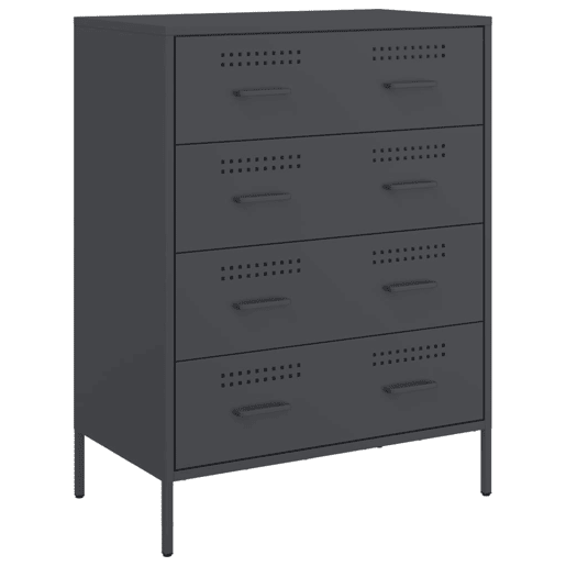 vidaXL Aparador 68x39x89 cm aço antracite vidaXL Aparador 68x39x89 cm aço antracite