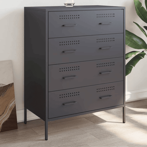 vidaXL Aparador 68x39x89 cm aço antracite vidaXL Aparador 68x39x89 cm aço antracite