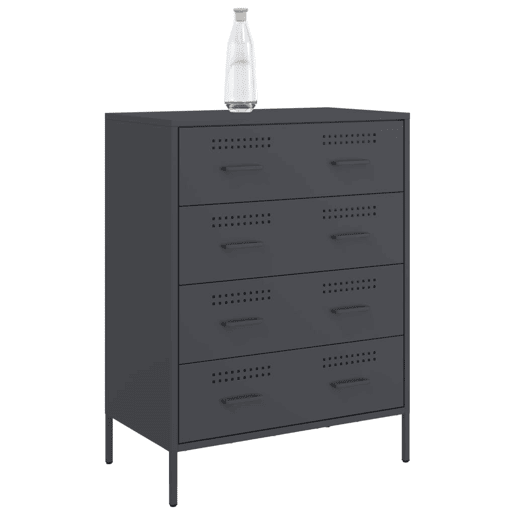 vidaXL Aparador 68x39x89 cm aço antracite vidaXL Aparador 68x39x89 cm aço antracite