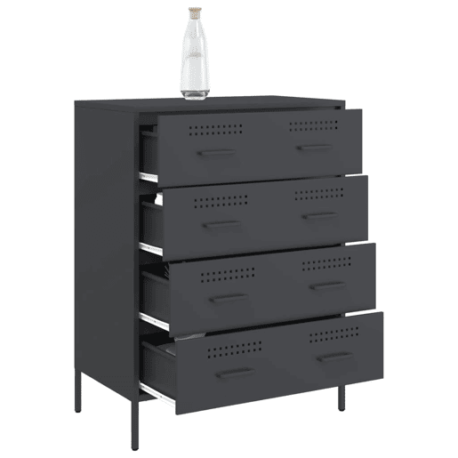 vidaXL Aparador 68x39x89 cm aço antracite vidaXL Aparador 68x39x89 cm aço antracite